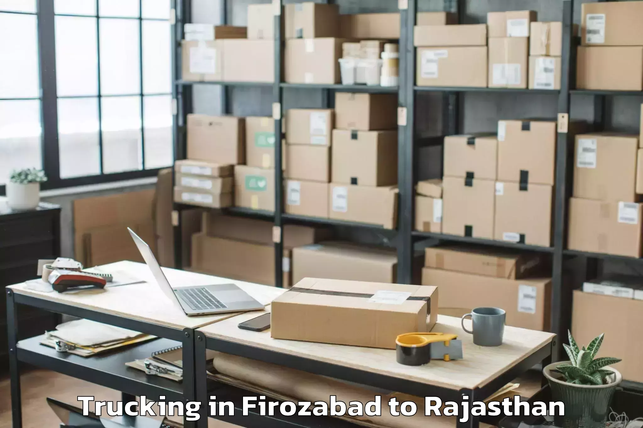 Top Firozabad to Ganganagar Trucking Available